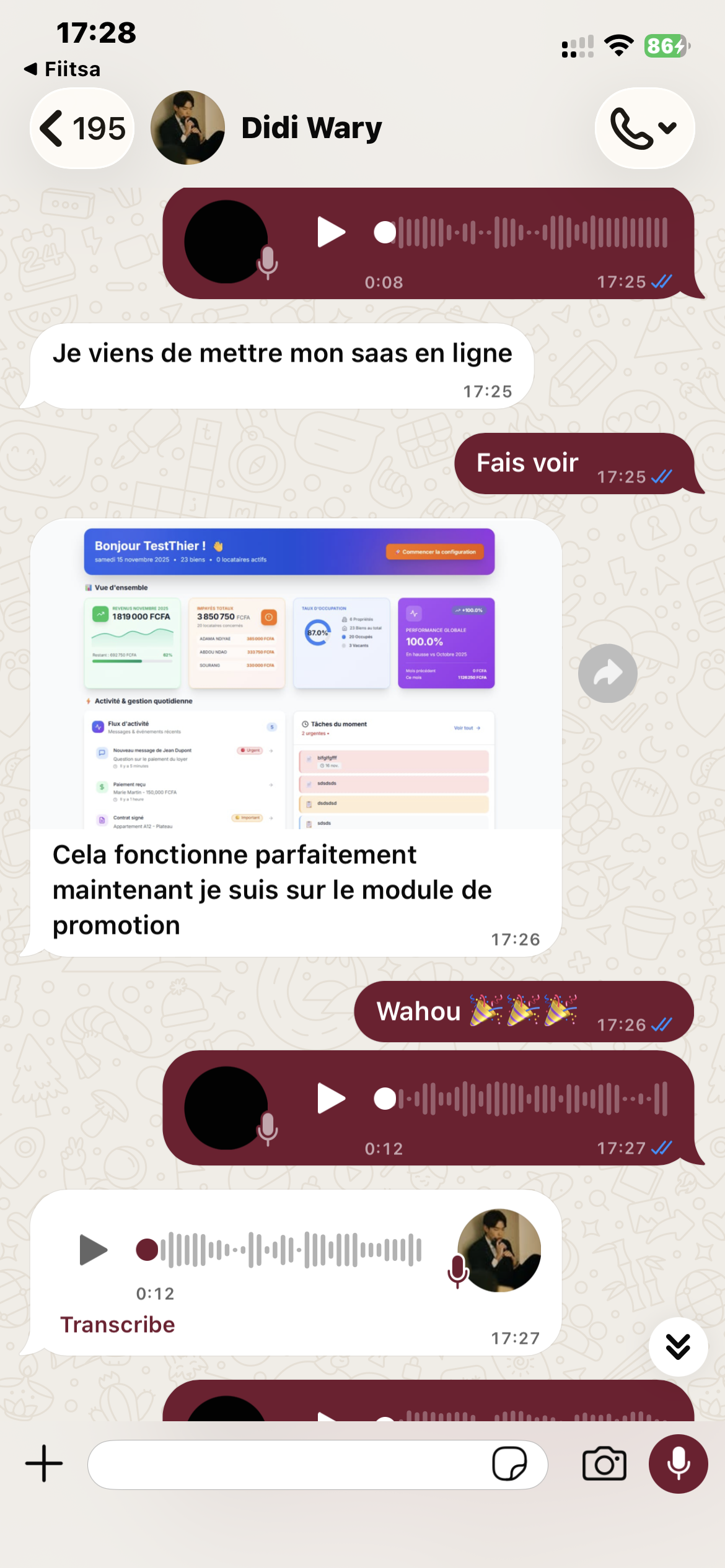 Résultat membre SaaS Nation 3